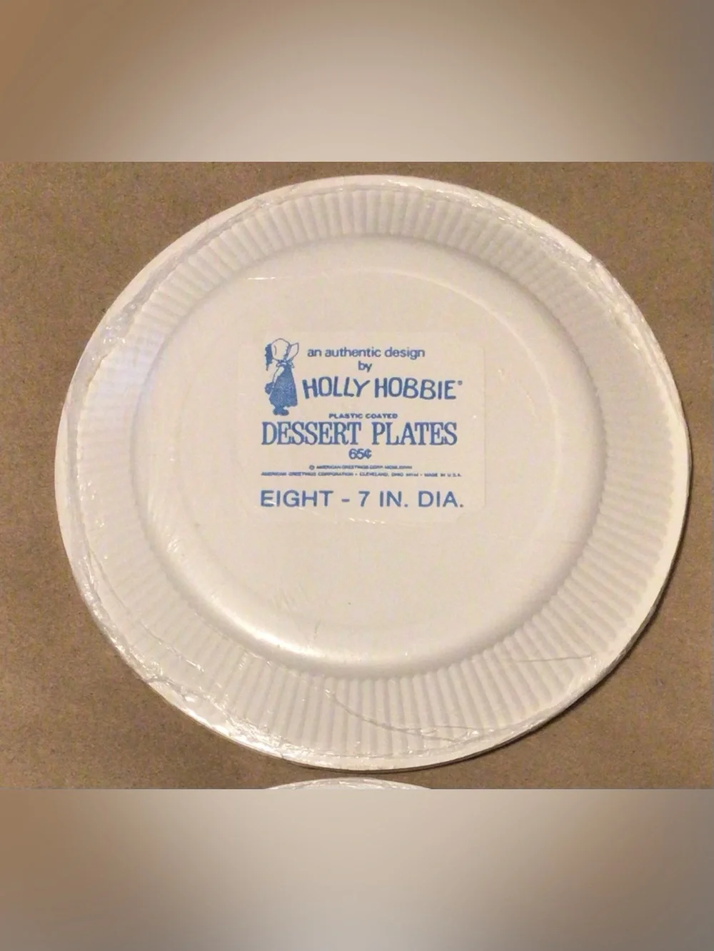 Vintage 70s HOLLY HOBBIE Dessert Paper Plates 2 packs of 8 (16 total) Sealed 7”